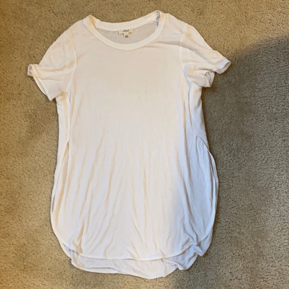 Wilfred white split hem t-shirt